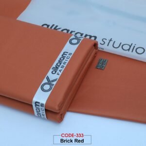 Alternative view of Special Al Karam Cotton | Brick Red