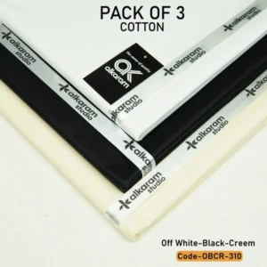 Special Al Karam Cotton | Pack Of 3-OBCR-310